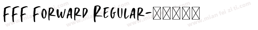 FFF Forward Regular字体转换